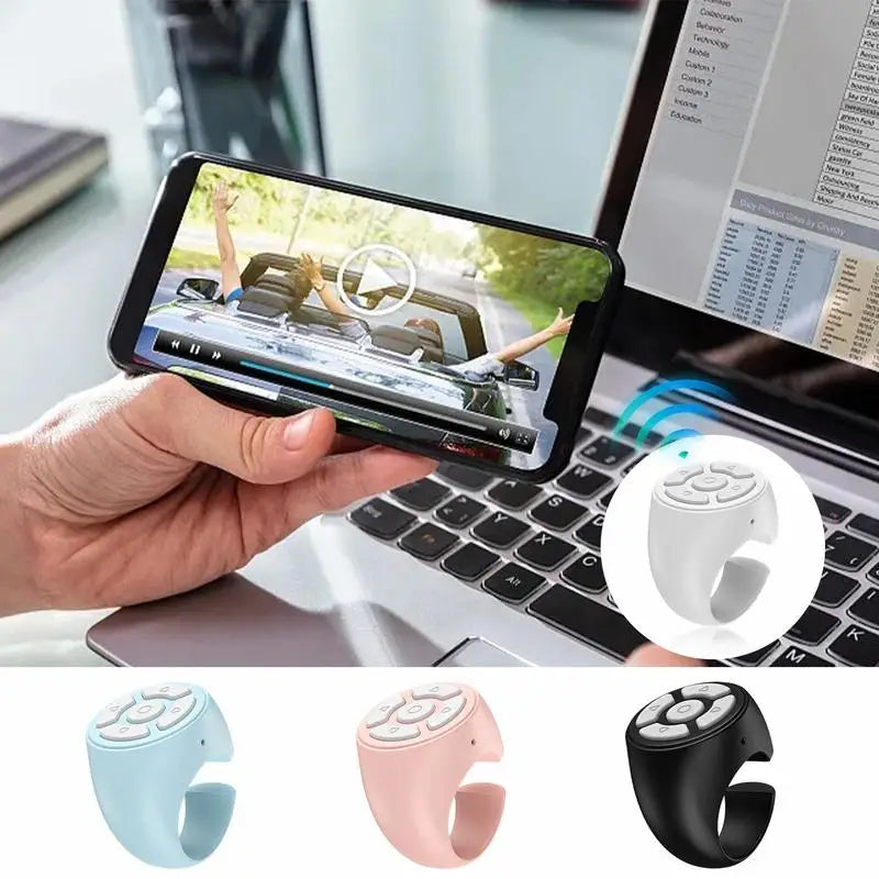 Bluetooth Finger Ring Remote – Scroll, Selfie & Video Control Bluetooth Ring Remote SPOT