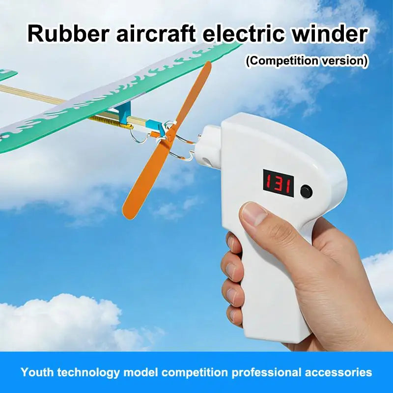 Electric Rubber Band Winder for Model Aircraft | LED Counter Hobby Winding Tool SPOT