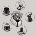 6-in-1 Men's Electric Rotary Shaver & Grooming Kit IPX6 Electric Rotary Shaver SPOT Silver USB Type-C