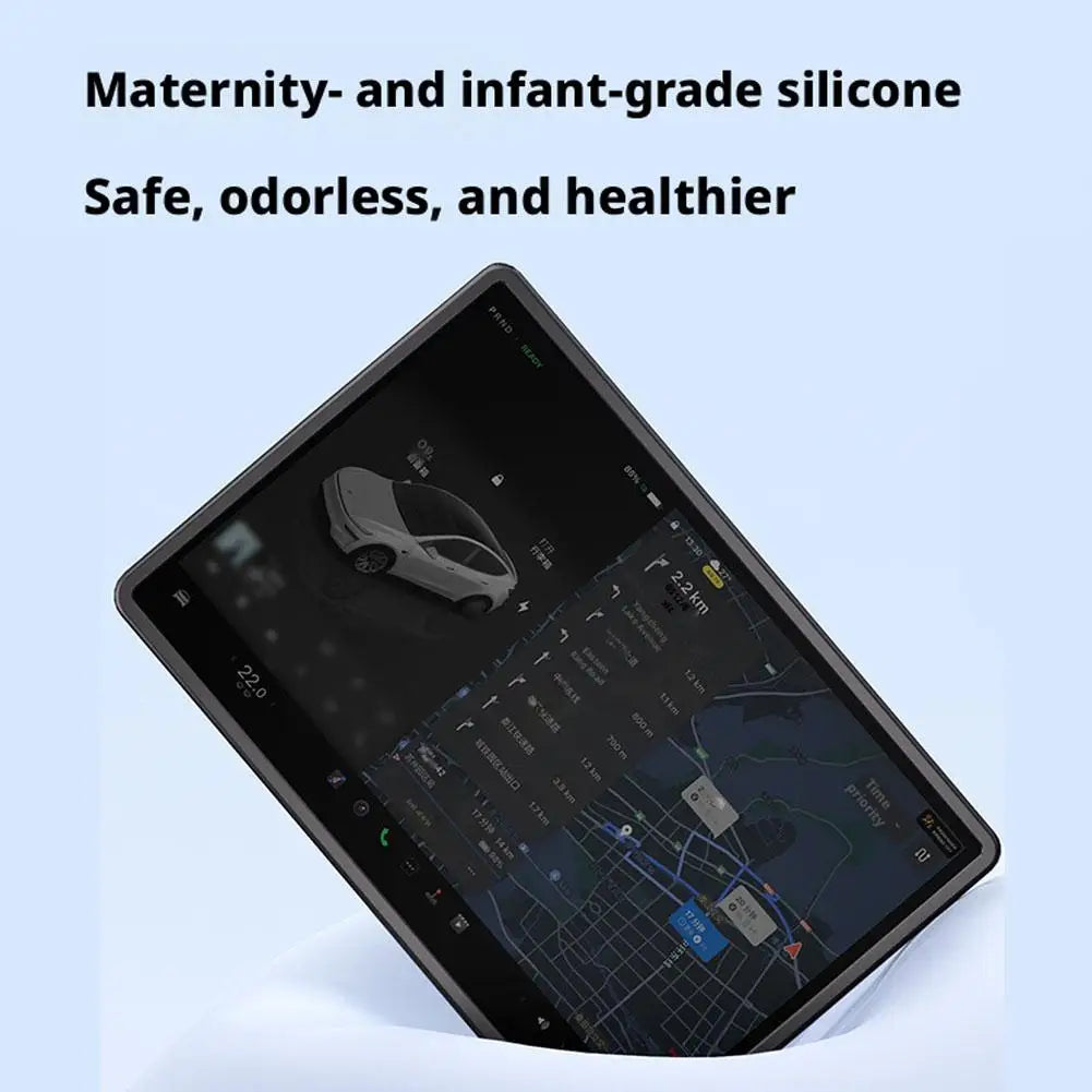 Silicone Screen Frame Cover for Tesla Model Y Juniper 2026 Screen Protector Frame SPOT
