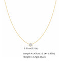 Minimalist Solitaire Zircon Choker Necklace | 18K Gold Plated Pendant Choker Necklace SPOT NC-2933G