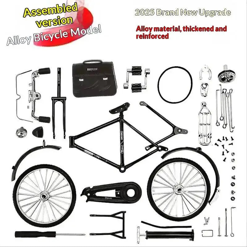 Retro 90s DIY Bicycle Model Kit – Semi-Alloy Assembly Toy DIY Model Kit SPOT A1