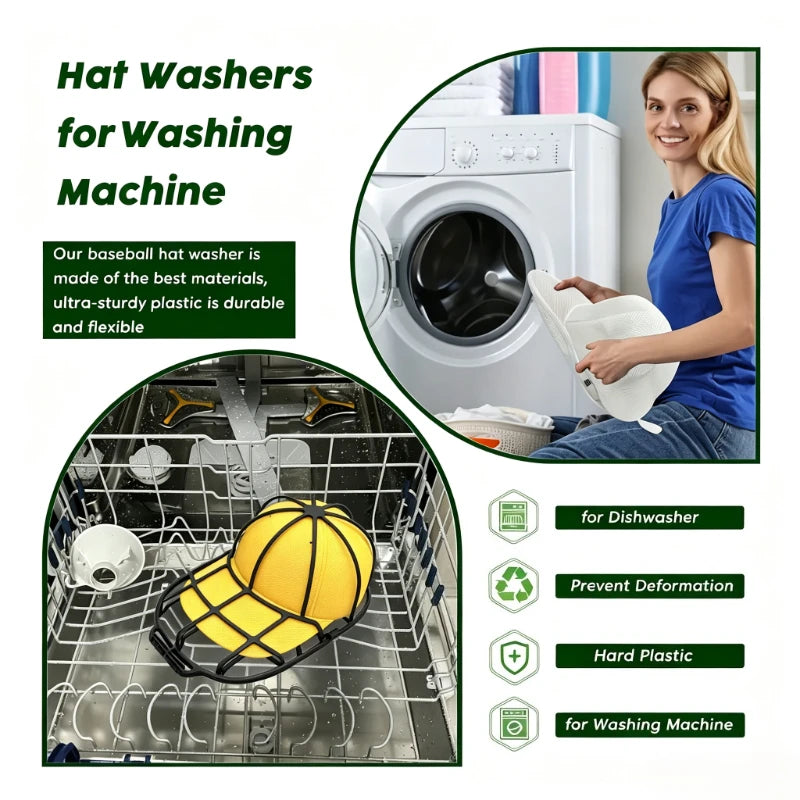 2-Pack Hat Washing Frame – Anti-Deformation Cap Washer Rack Hat Washing Frame SPOT