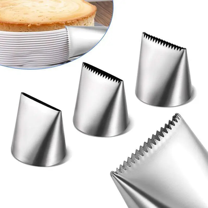 Stainless Steel Piping Nozzles – Cake & Cupcake Decorating Tips Piping Nozzle Set SPOT