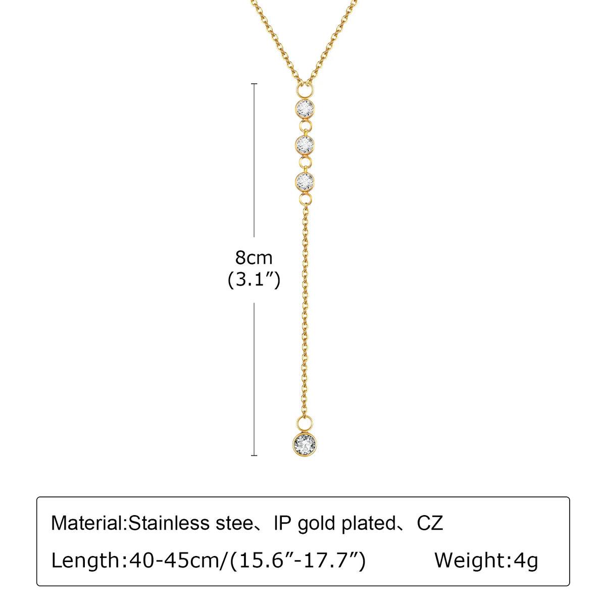 Y-Shape Pearl & CZ Gold Pendant Necklace for Women Pendant Necklace SPOT NC-1567G