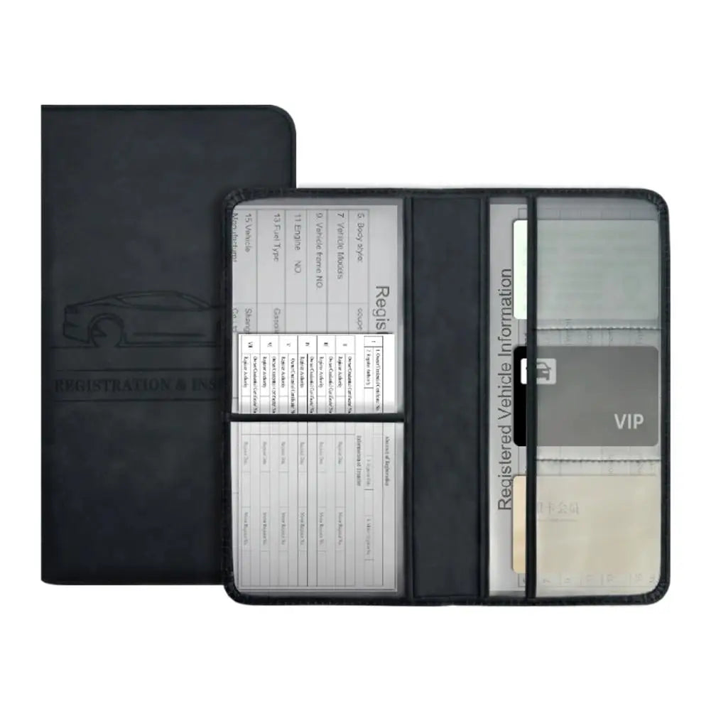 PU Leather Car Document Holder – Registration & Insurance Wallet Car Document Wallet SPOT B