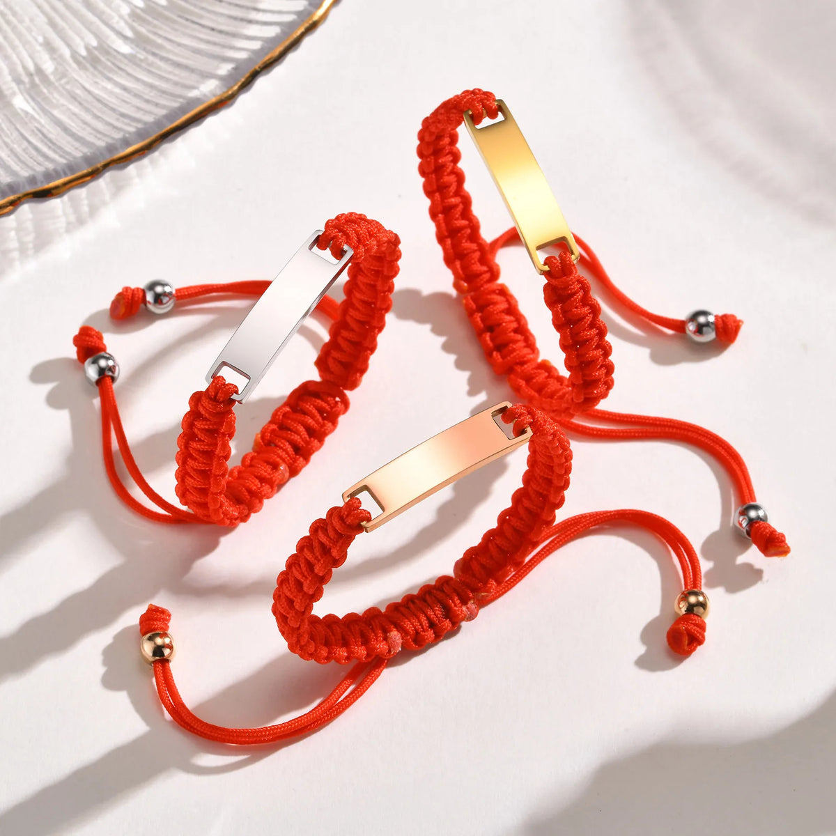 Personalized Baby Bar Bracelet – Custom Name Red String Gift Custom Baby Bracelet SPOT