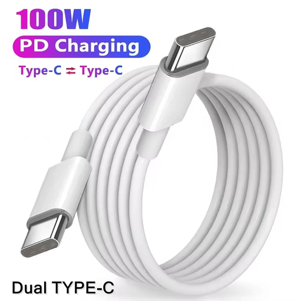 100W USB-C to USB-C Fast Charge Cable – 1M, 1.5M & 2M USB-C Charging Cable SPOT