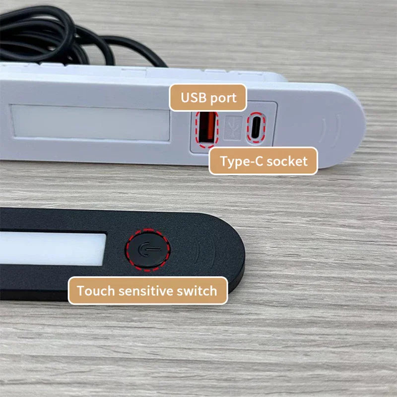 Embedded Night Light Socket with USB & Type-C Charging Ports USB Charging Socket SPOT