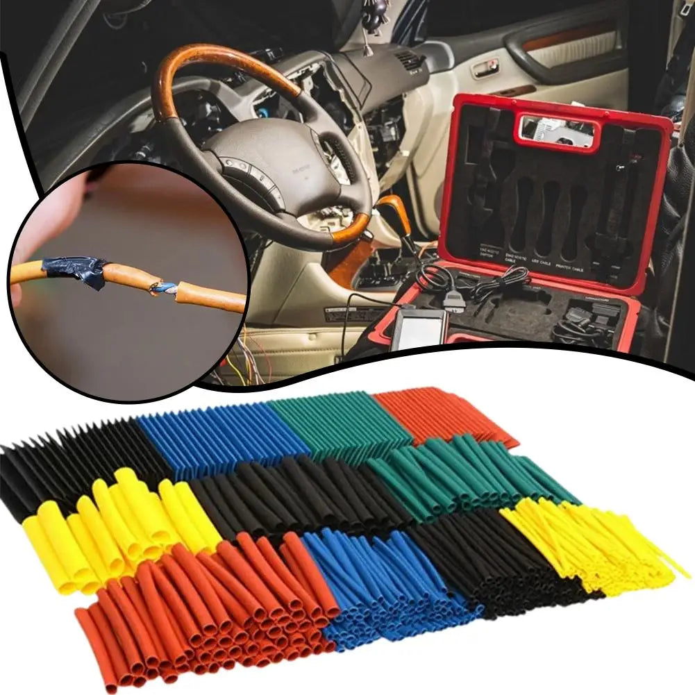 Heat Shrink Tubing Kit – Multicolor Wire Cable Sleeve 150–750 Pcs Heat Shrink Tubing Kit SPOT