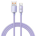 120W 6A USB-C Fast Charging Braided Cable – Multi-Device USB Charging Cable SPOT Purple 1.5m