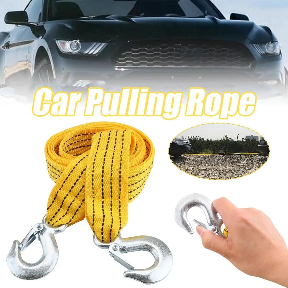3-Ton Tow Strap with Steel Hooks – Off-Road & Emergency Recovery Tow Strap SPOT