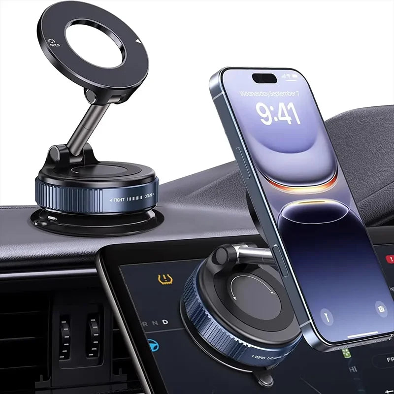 Magnetic Car Phone Holder 360° Adjustable Suction Mount – White Car Phone Mount SPOT