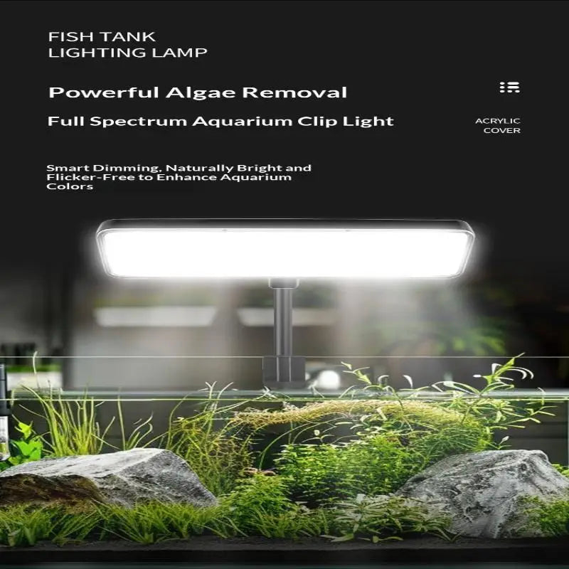 Full Spectrum LED Aquarium Clip Light – Timer & Dimmable Aquarium Clip Light SPOT