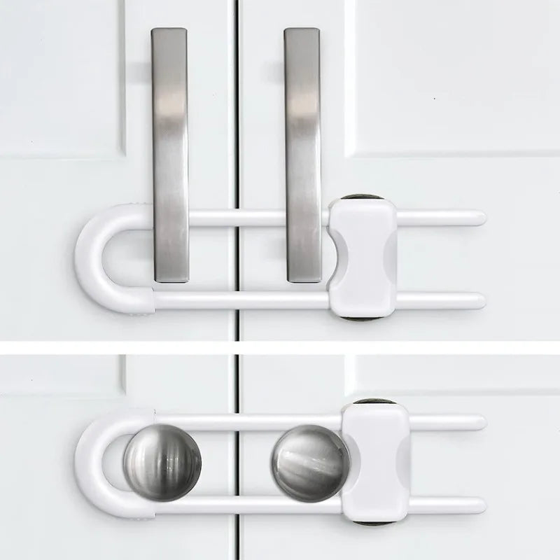 U-Shaped Child Safety Cabinet Locks – Adjustable Childproof Latch Child Safety Lock SPOT