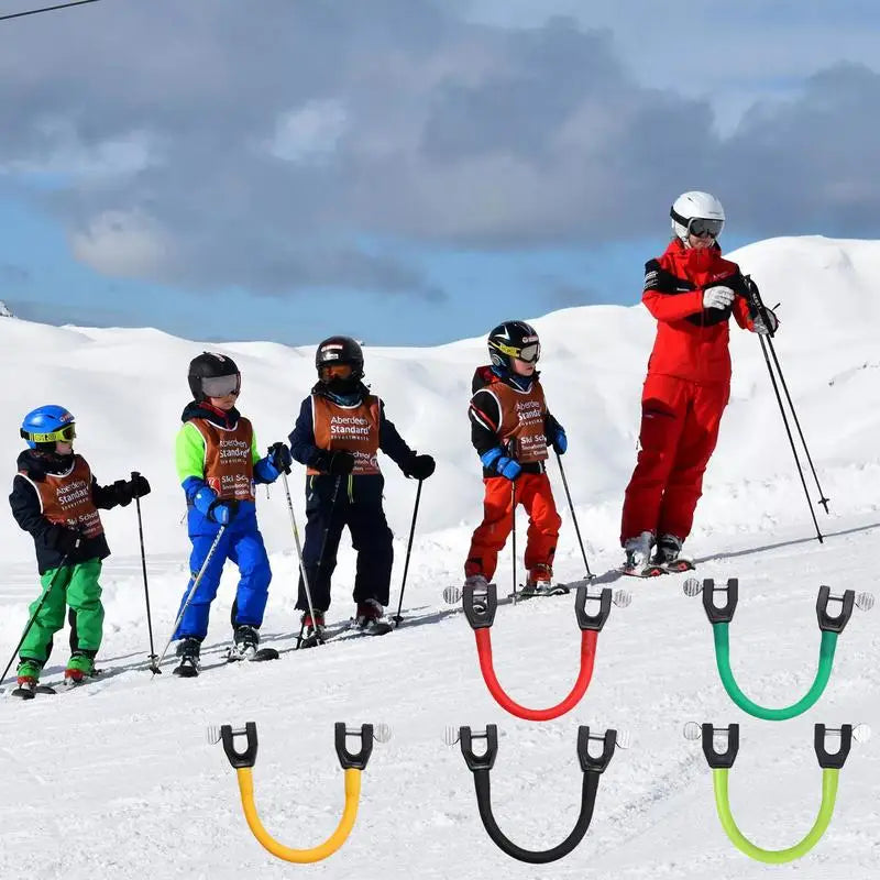 Kids Ski Tip Connector – Beginner Skiing Training Tool Ski Training Aid SPOT