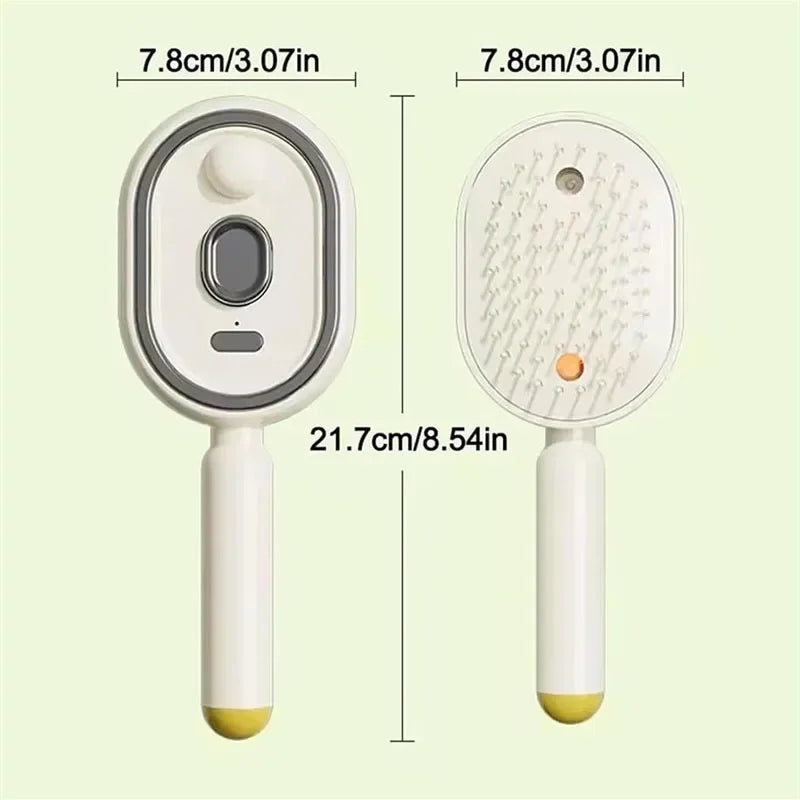 3-in-1 Electric Spray Massage Hair Brush – Anti-Static, Self-Clean Electric Hair Brush SPOT