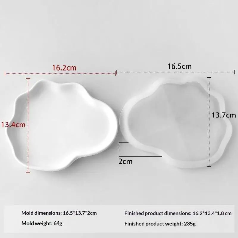 Silicone Mold – Flower Cloud Shell Tray, Coaster & Trinket Dish Silicone Craft Mold SPOT A2