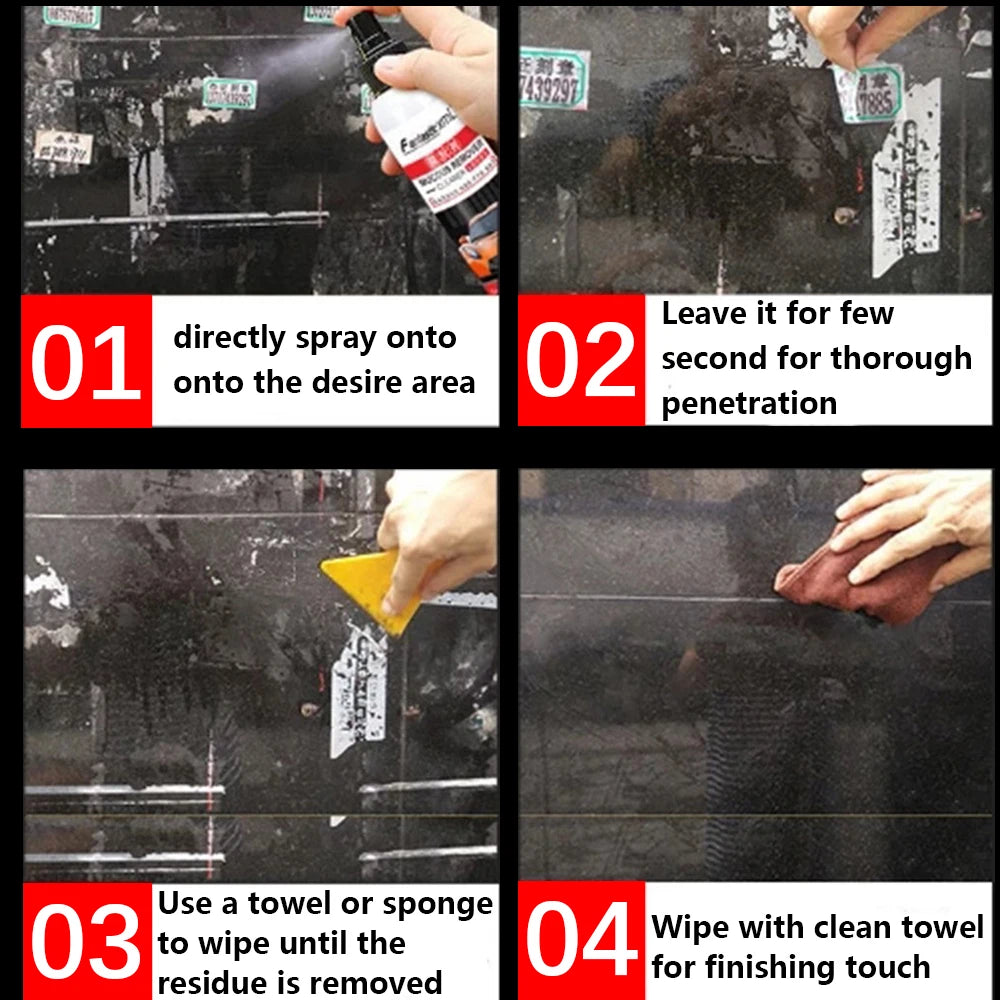 Sticky Residue Remover Spray 120ml – Sticker & Adhesive Remover Adhesive Remover Spray SPOT