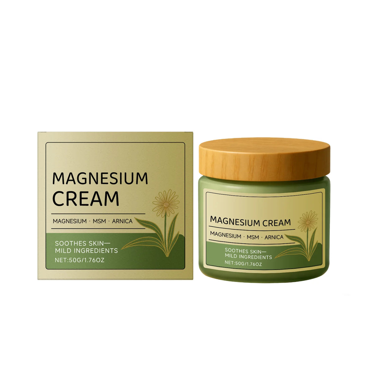 Hoygi Magnesium Body Cream – Moisturizing Massage Cream 50g Magnesium Body Cream SPOT 50g Boxed