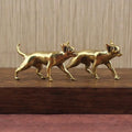 Brass Hairless Dog Puppy Figurine – Desktop & Home Décor Brass Figurine SPOT A