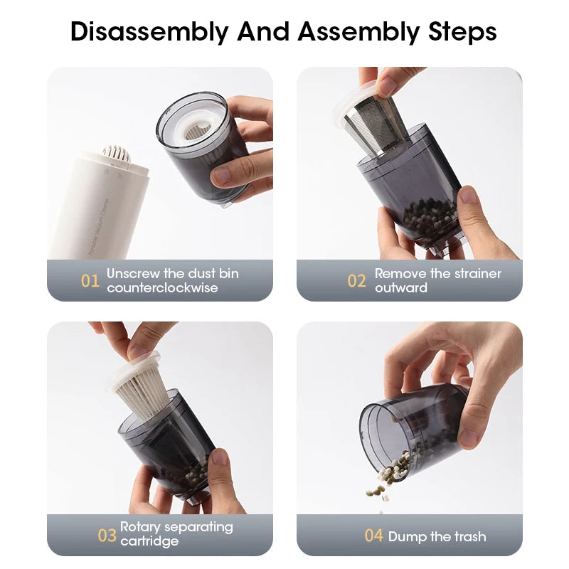 Wireless Car Vacuum Cleaner 13000Pa – Handheld Cyclone Suction Handheld Car Vacuum SPOT