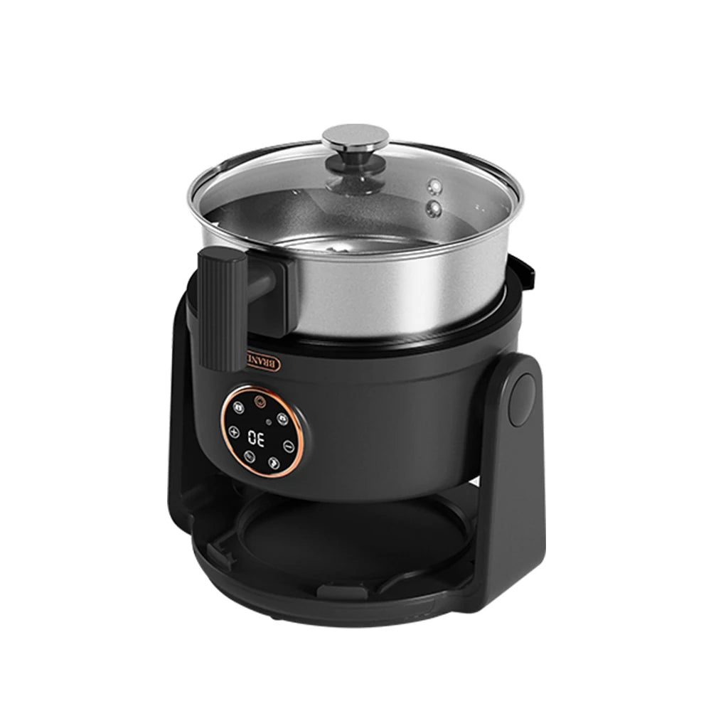 DUTRIEUX 2-in-1 Flip Air Fryer & Pan – 2L Digital Glass Lid Flip Air Fryer SPOT