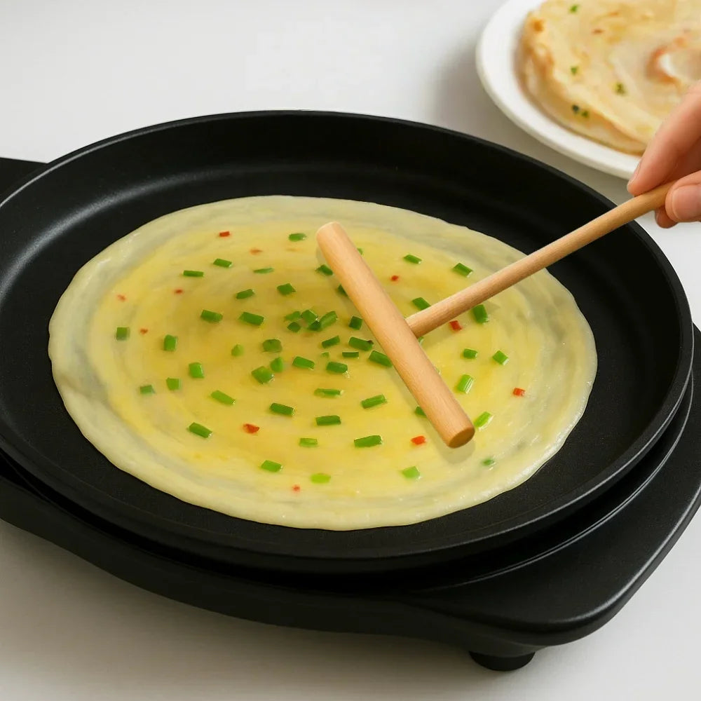 T-Shaped Wooden Crepe & Pancake Batter Spreader Tool Batter Spreader Tool SPOT