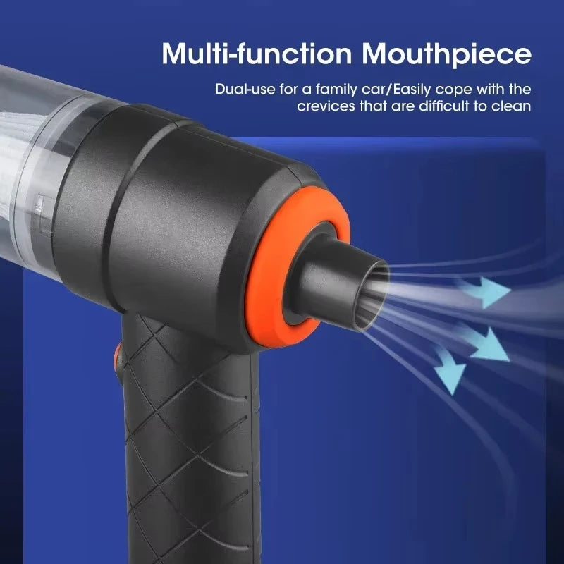 120W Cordless Handheld Car Vacuum & Air Blower – 6000Pa Handheld Vacuum Cleaner SPOT