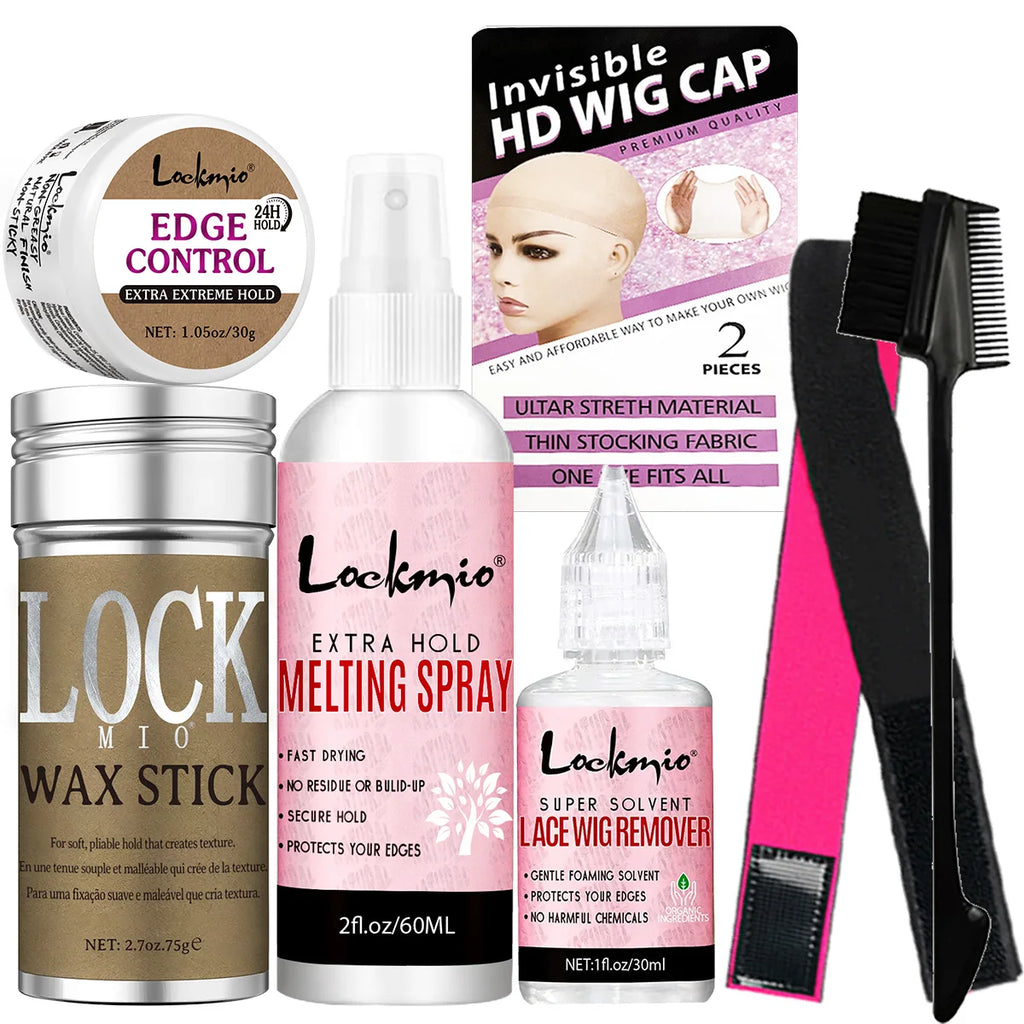 Hair Wax Stick Kit – Edge Control & Flyaway Styling Hair Wax Stick SPOT 75g-30g-60-30re-7pcs