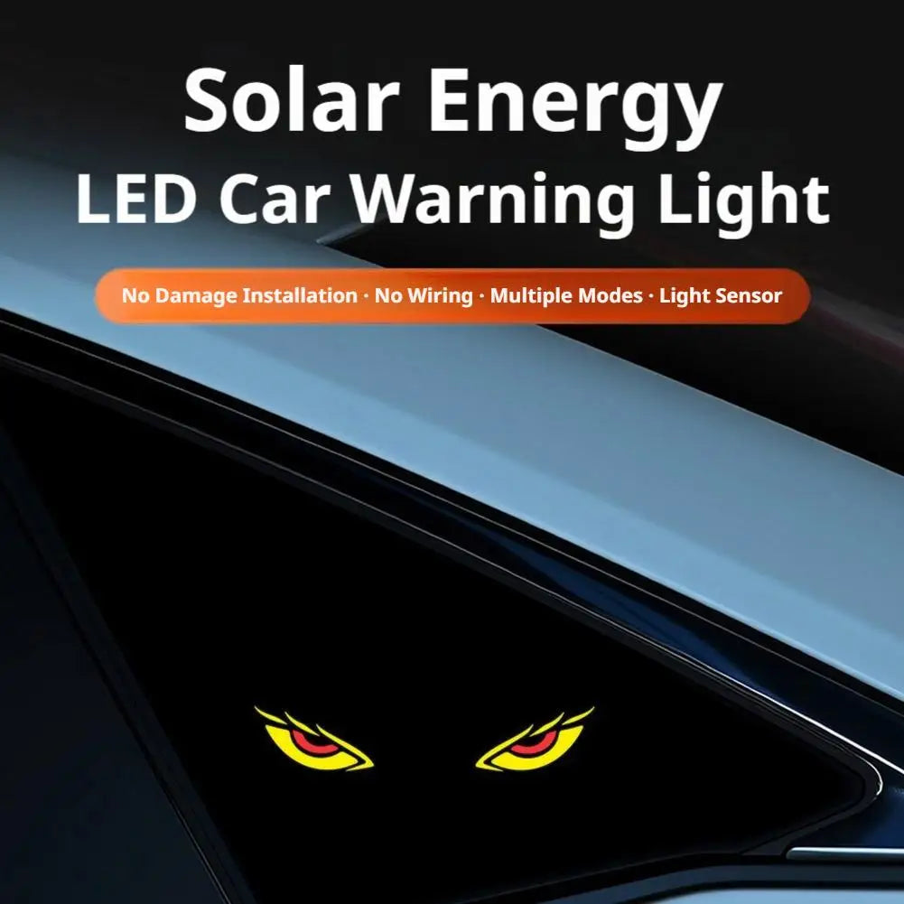 Solar RGB Car Atmosphere Lamp – Devil Eye Warning Light Car Atmosphere Lamp SPOT