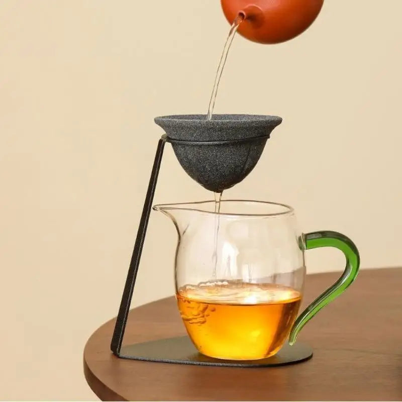 Ceramic Tea Strainer Set – Reusable Pour-Over Filter, Heat-Safe Ceramic Tea Strainer SPOT