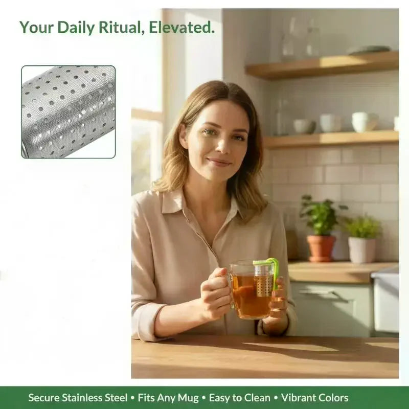 Stainless Steel Hanging Tea Infuser – Fine Mesh Loose Leaf Strainer Tea Infuser Strainer SPOT