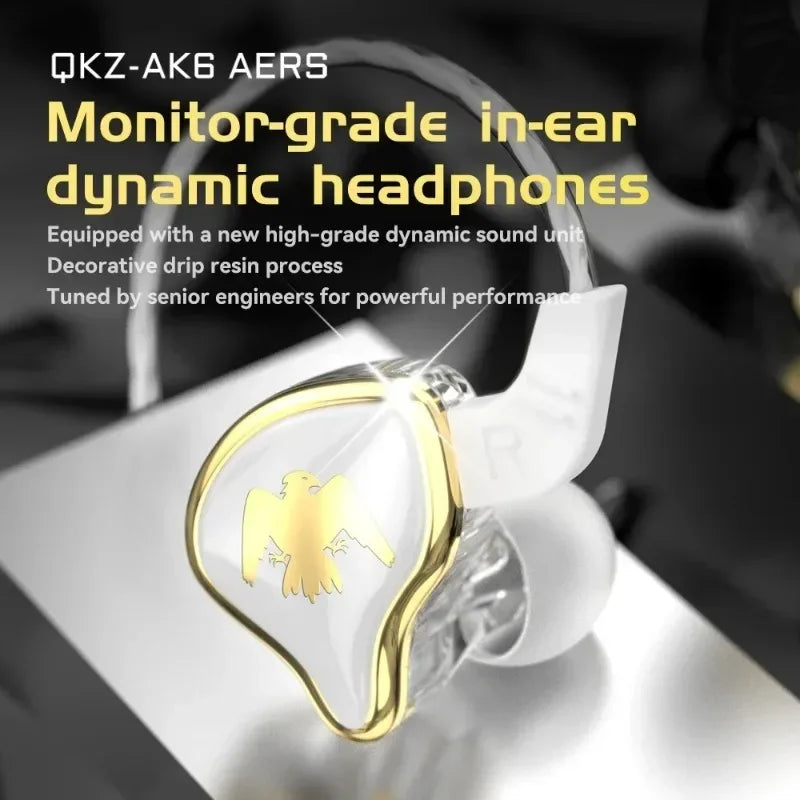 QKZ AK6 Ares Wired In-Ear Earphones – Detachable Cable, HIFI Wired In-Ear Earphones SPOT