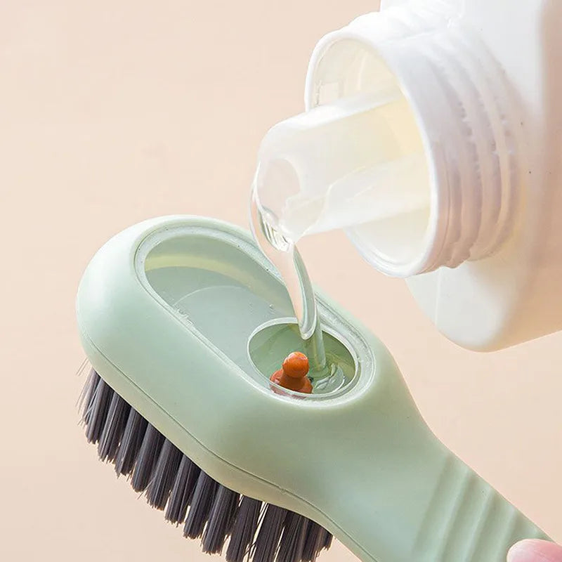 Soap Dispensing Shoe & Clothes Brush – Auto Liquid Bristle Soap Dispensing Brush SPOT