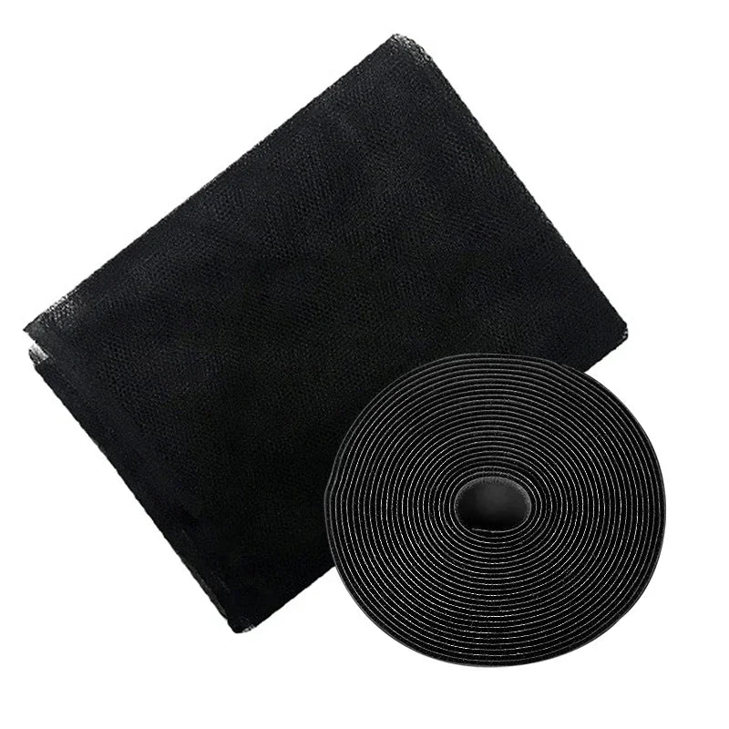 DIY Self-Adhesive Mosquito Window Net – Nylon Insect Screen Insect Window Screen SPOT black S-1.3x1.5m