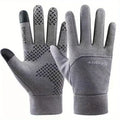 Windproof Ski Gloves – Touchscreen, Water-Resistant, Unisex Winter Sports Gloves SPOT Grey XL