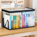 Clear PVC Storage Box – Flip-Top Lid & View Window Organizer Storage Organizer Box SPOT Transparent Large