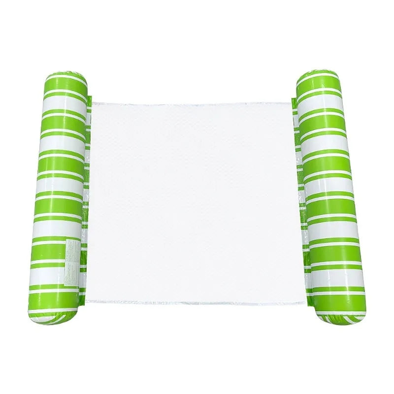 Inflatable Striped Pool Float Hammock – 4 Colors | PVC Inflatable Pool Float SPOT green