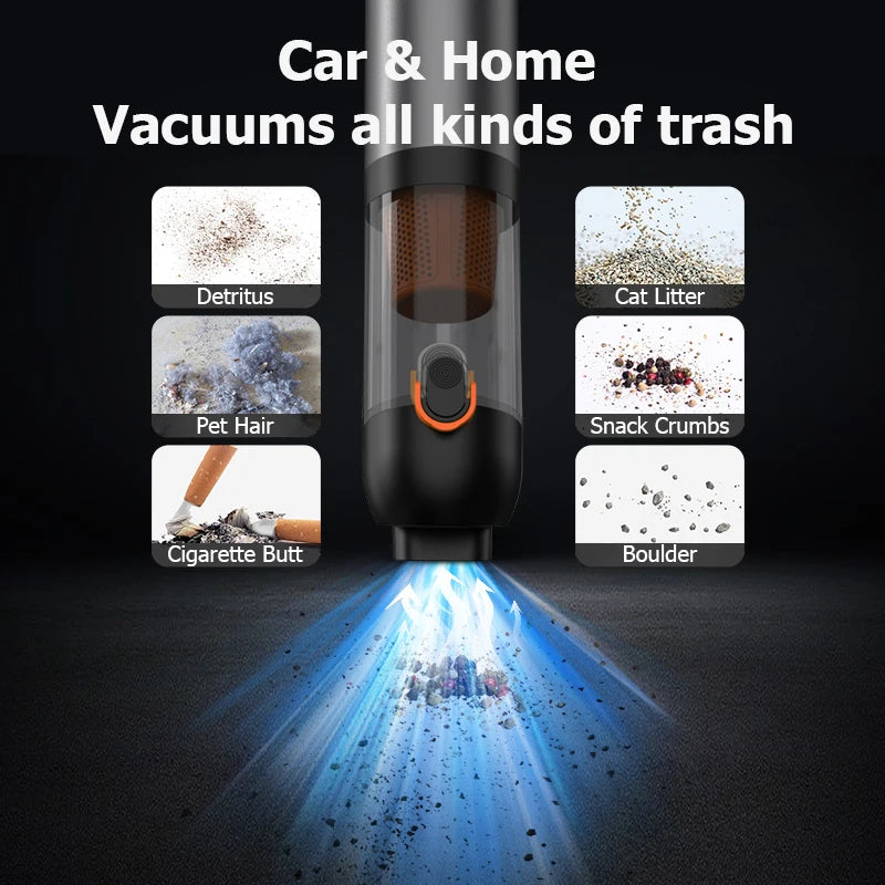 4-in-1 Cordless Car Vacuum & Air Duster – 20000Pa Handheld Handheld Vacuum Cleaner SPOT