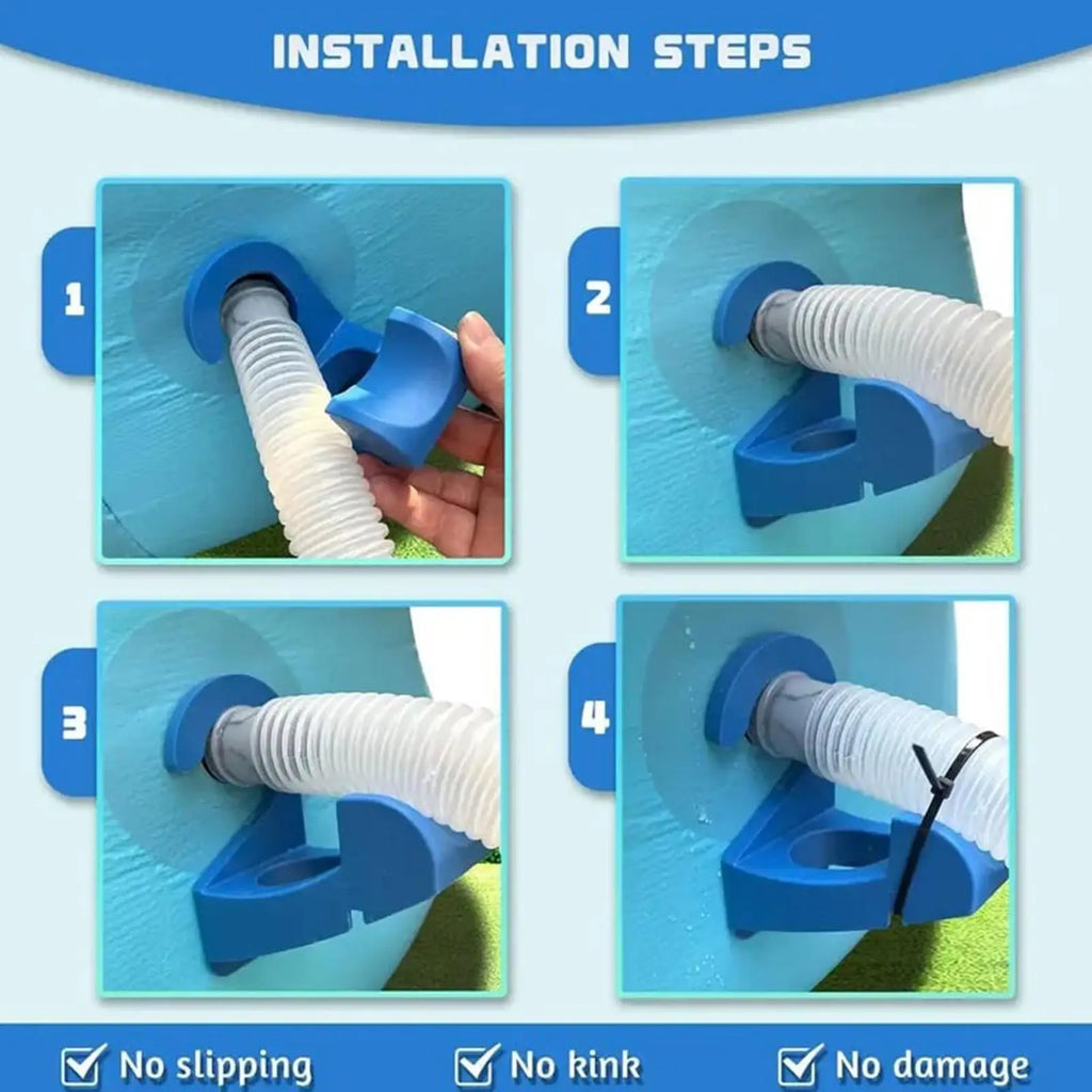 Pool Hose Holder 3-Pack – Non-Slip Ground Pipe Hanger Set Pool Hose Holder SPOT