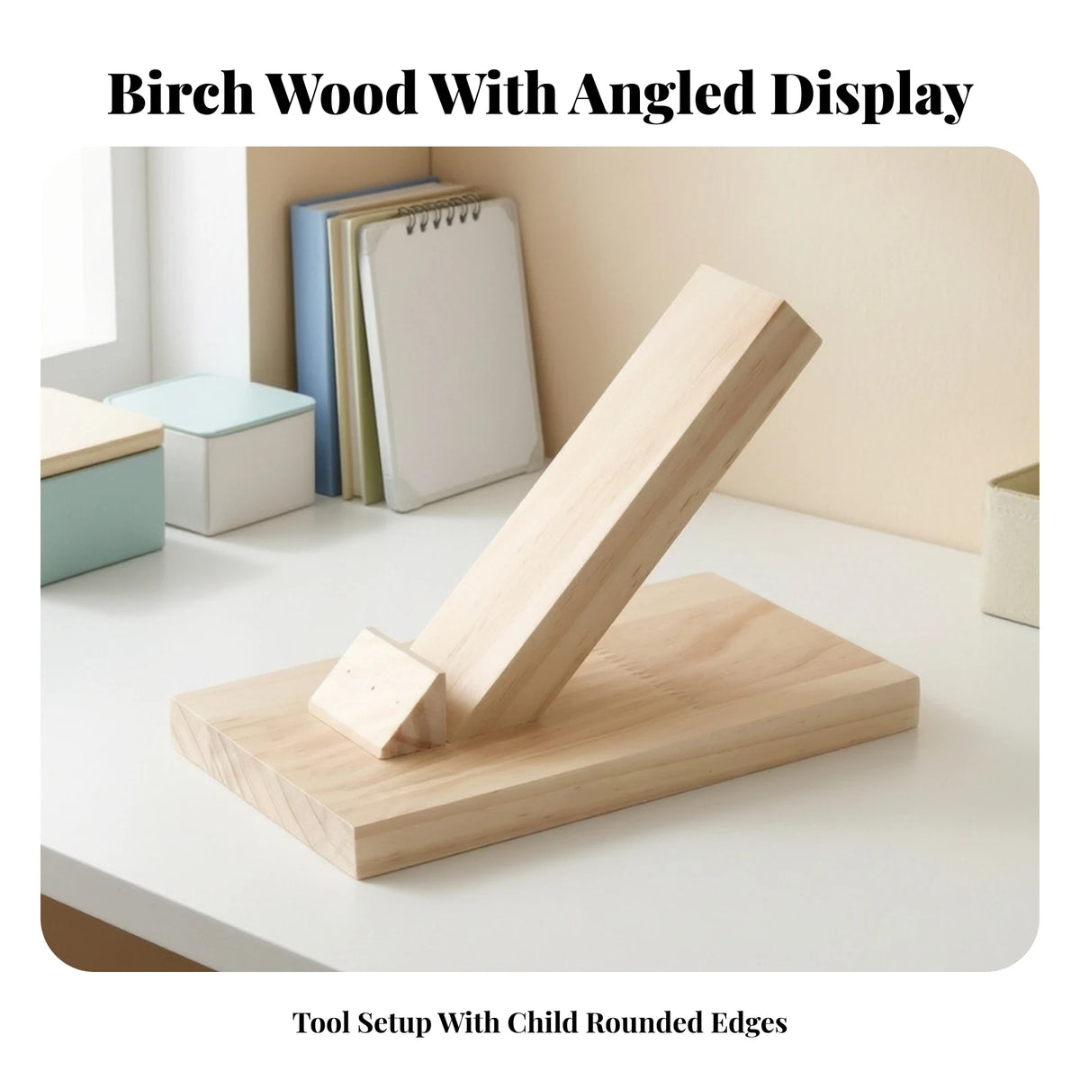 Wooden Model Car Display Stand – No-Assembly Collector Base Model Car Display Stand SPOT