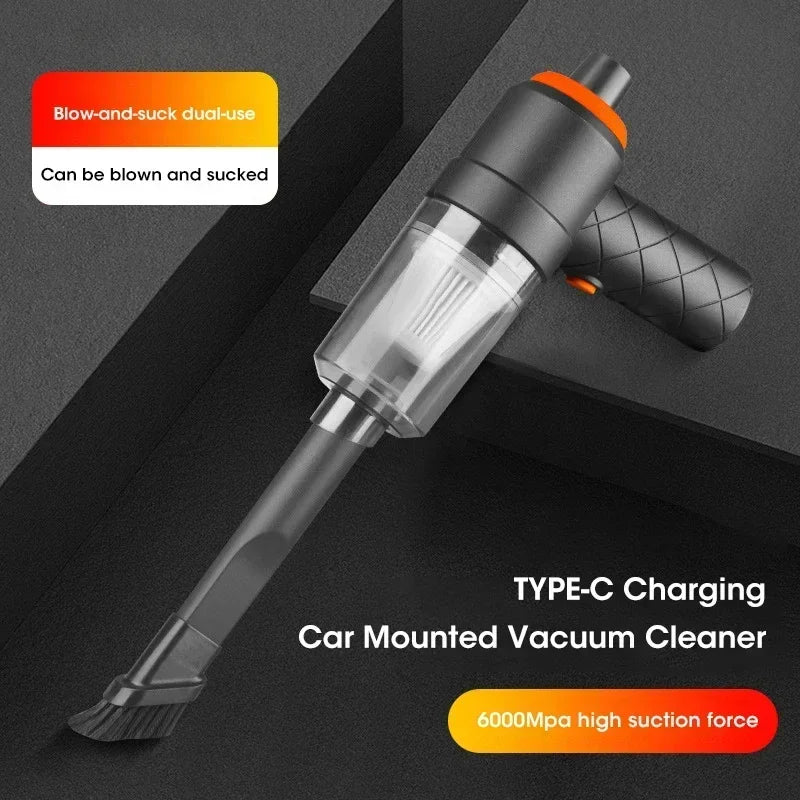 NOCCLILI 6000Pa Cordless Handheld Vacuum – Wet & Dry, Pet Hair Handheld Vacuum Cleaner SPOT 3 in 1 USB Type-C
