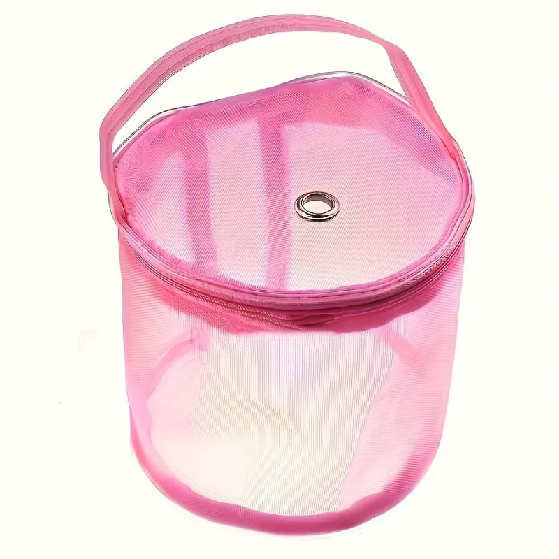 Nylon Mesh Yarn Storage Bag with Zipper – Knitting Organizer Yarn Storage Bag SPOT