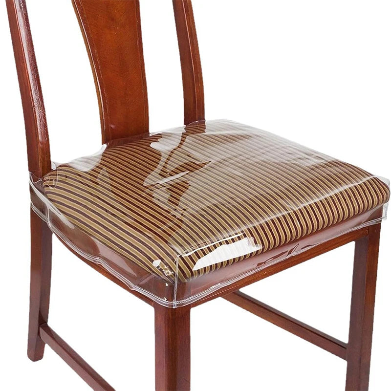 Transparent PVC Dining Chair Seat Cover – Waterproof Protector Chair Seat Cover SPOT