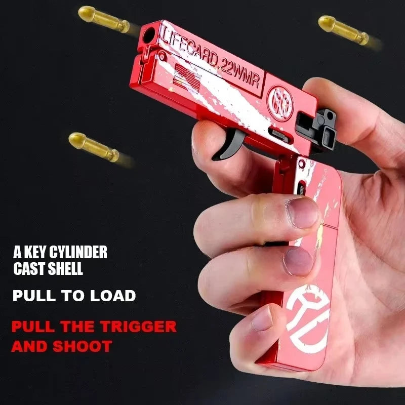 Alloy Metal Folding Toy Pistol with Soft Bullets | NOCCLILI Toy Blaster Pistol SPOT