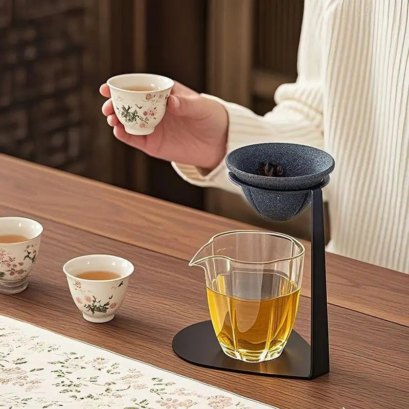 Ceramic Tea Strainer Set – Reusable Pour-Over Filter, Heat-Safe Ceramic Tea Strainer SPOT