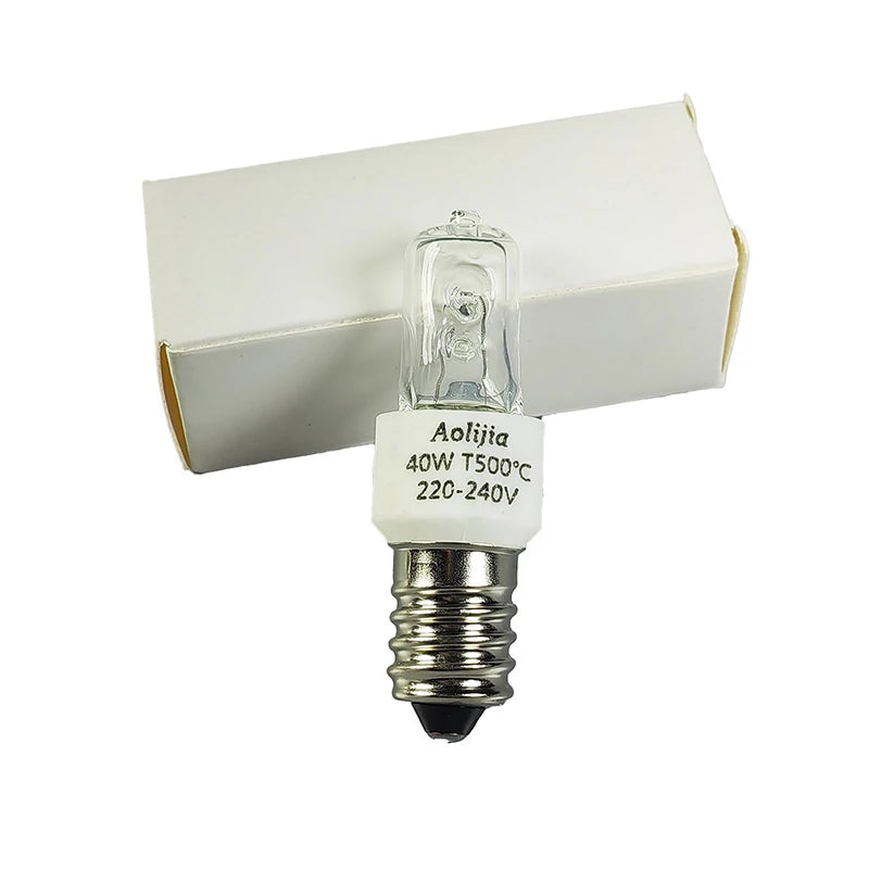 E14 Oven Light Bulb 25W/40W – 500°C Heat Resistant Halogen Halogen Oven Bulb SPOT