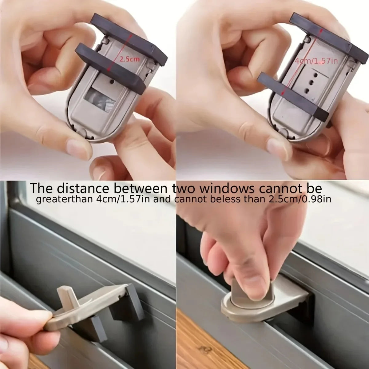 No-Drill Sliding Door Lock – Child Safety & Anti-Theft Latch Window Safety Lock SPOT
