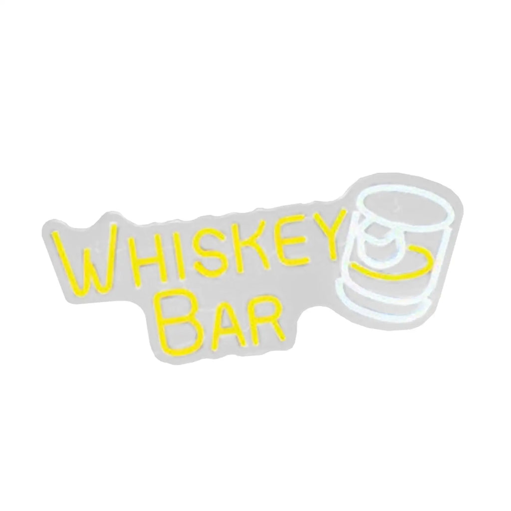 Whiskey Bar LED Neon Sign – USB Powered Wall Decor Light LED Neon Sign SPOT